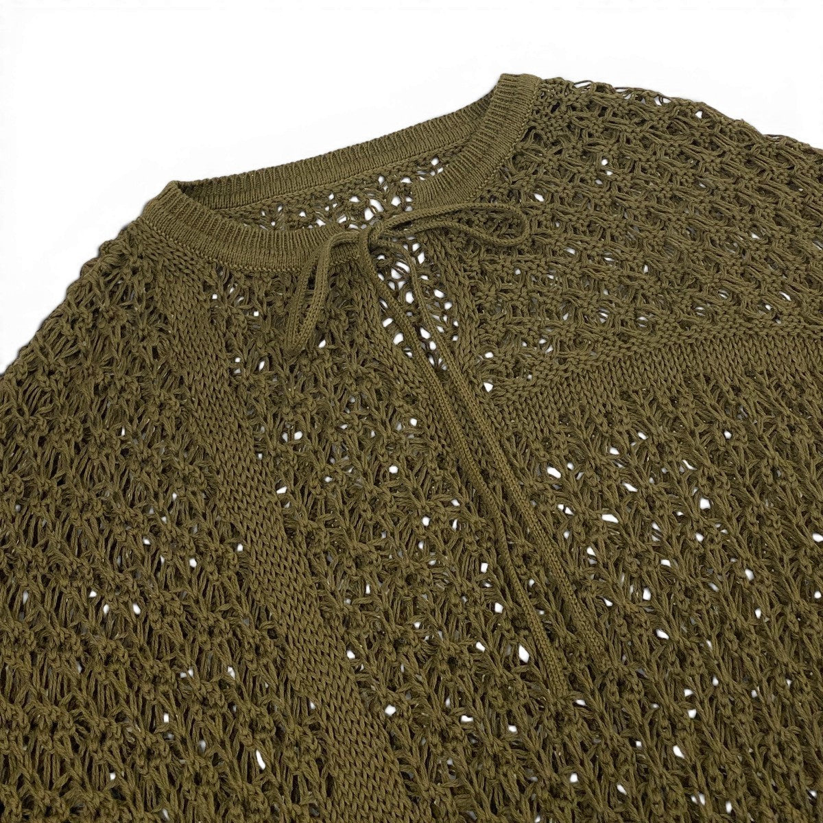 Af4 Y’ｓ ワイズ メッシュニットトップ Mesh Knit Short Top YP-K06-083 サイズ2 カーキ Yohji Yamamoto ヨウジヤマモトt18rt18r