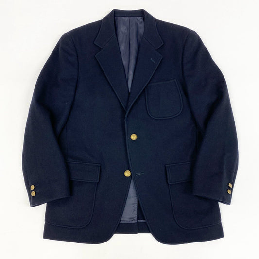 48h15 VAN JACKET ヴァン ヂャケット 金ボタン テーラードジャケット ブレザー 紺ブレ  A5 ネイビー 紺色 ウール メンズo07t