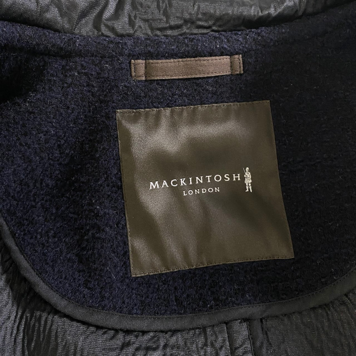 20j26 MACKINTONSH LONDON マッキントッシュ ウールメルトン ダッフルコート トグルボタン サイズ40 ネイビー レディースu02t