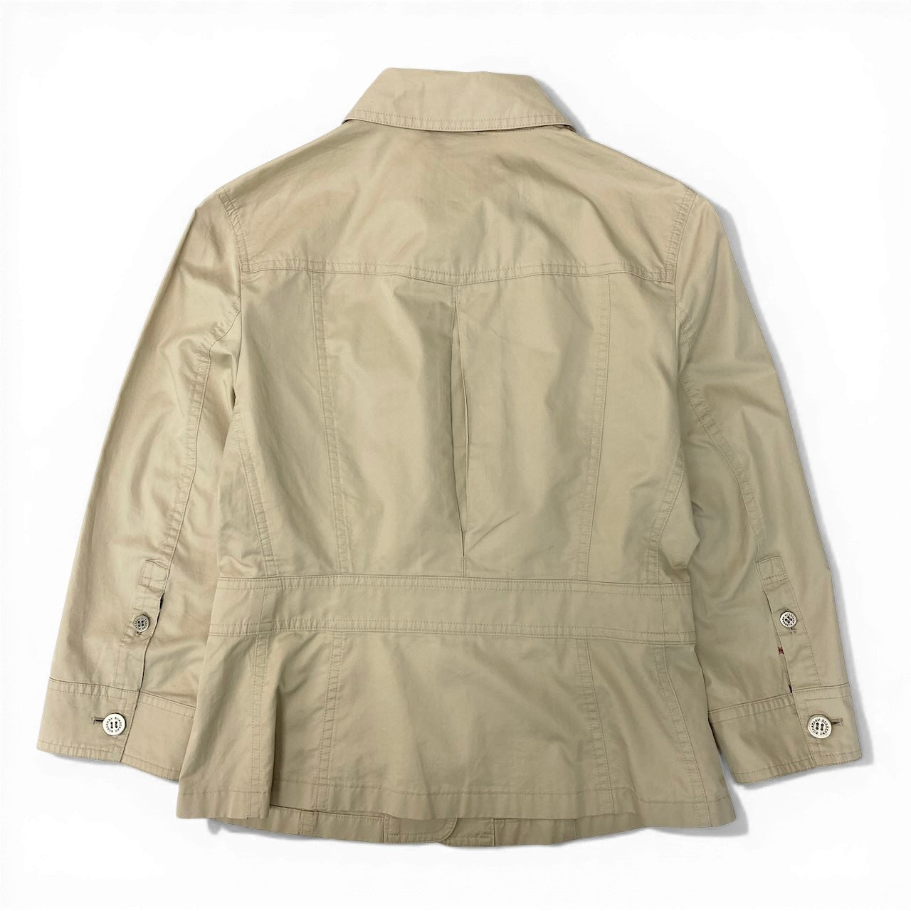 78d9 BURBERRY LONDON バーバリー ロンドン シャツジャケット Shirt Jacket サイズ38 ベージュ 山陽商会t18r