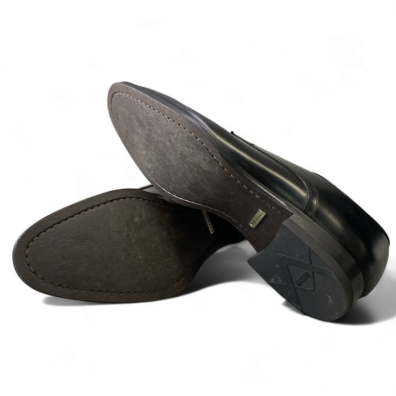 1k18《美品》 REGAL リーガル ビジネスシューズ レザーシューズ プレーントゥ 革靴 523R 26 1/2 ブラック leathero07t