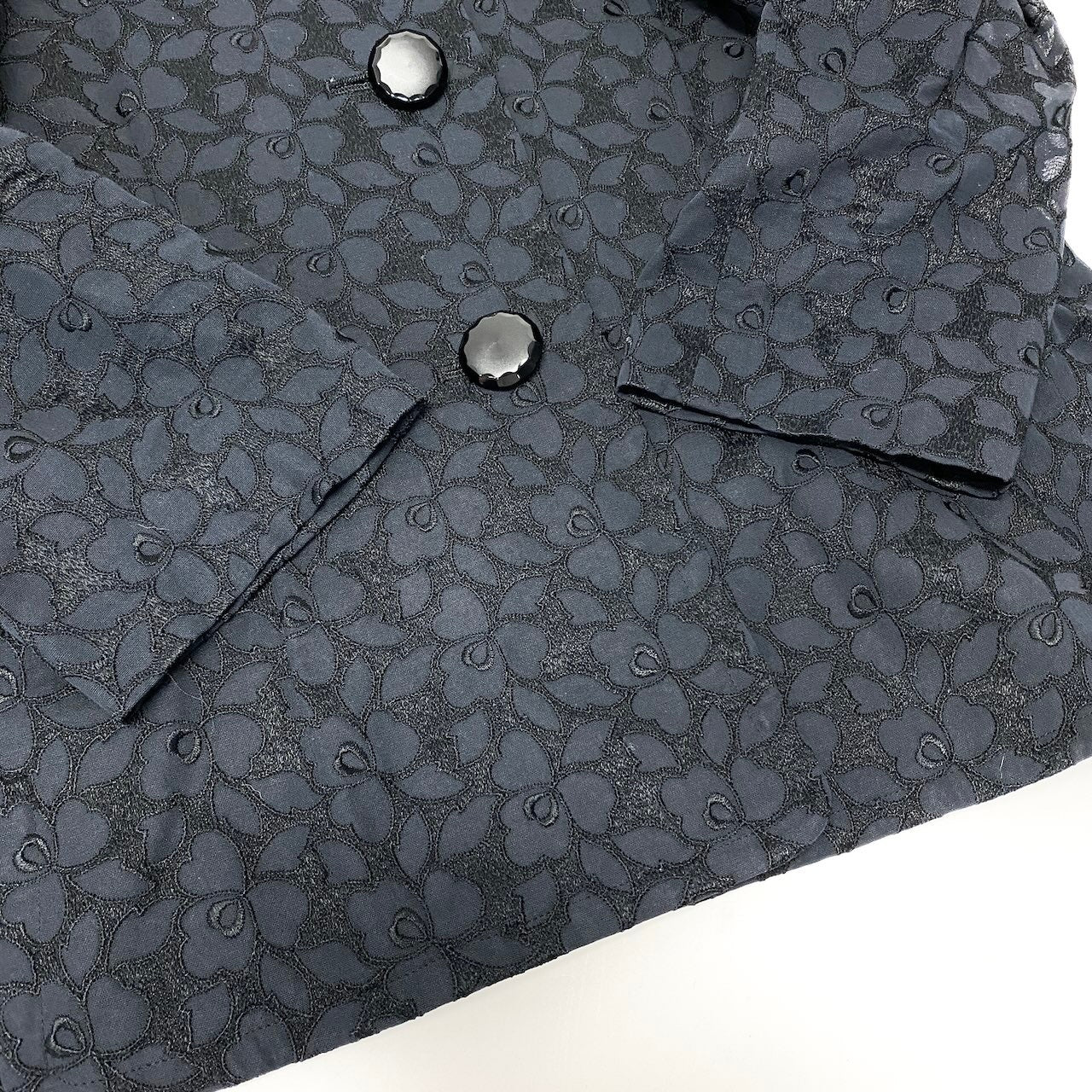 86d9 GIVENCHY ジバンシー フラワーレース セットアップ サイズ10 ネイビー Flour Lace Setup 女性服t18r