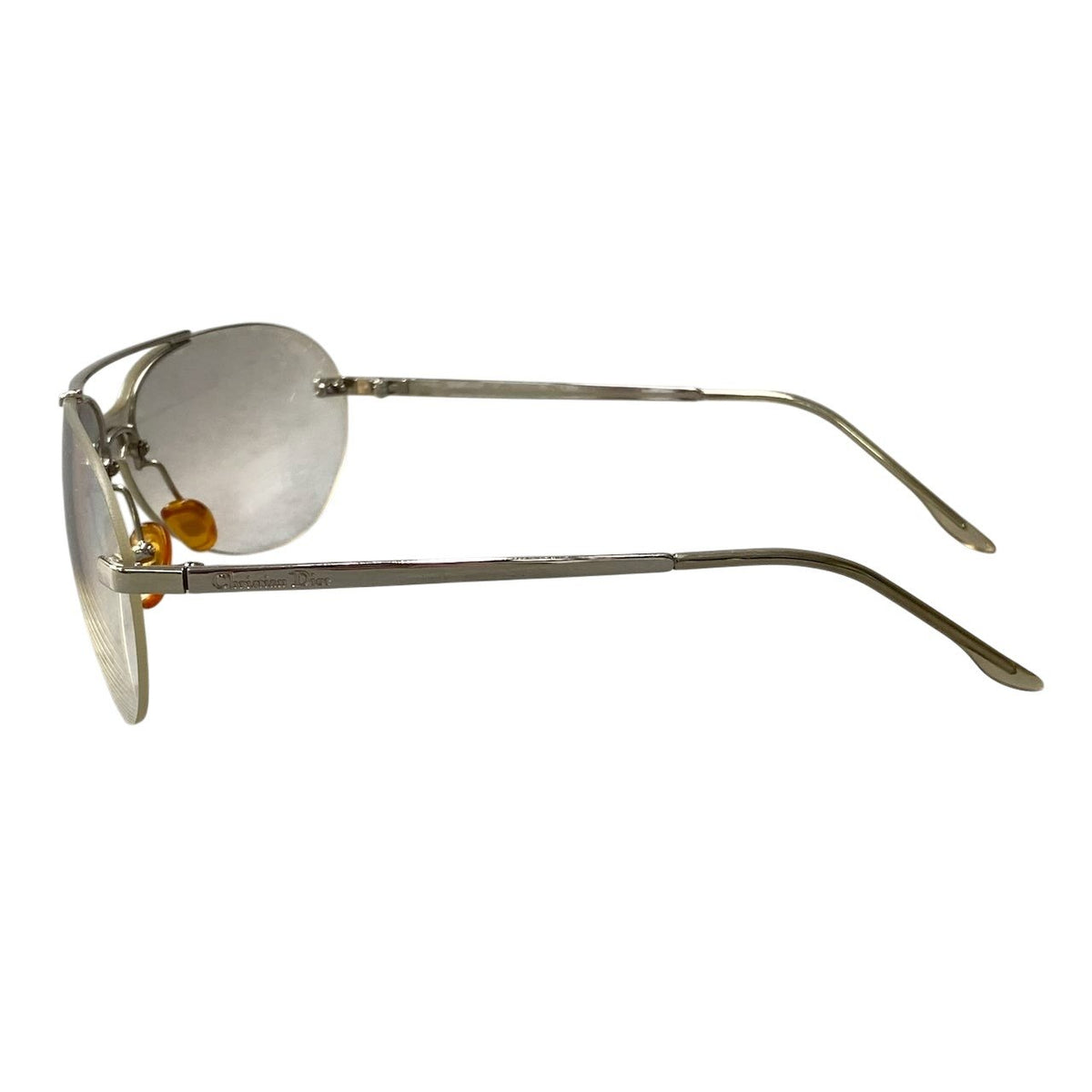 j19 Christian Dior クリスチャンディオール MINI AVIATOR 29G リムレスサングラス Rimless Sunglasses シルバーt18r