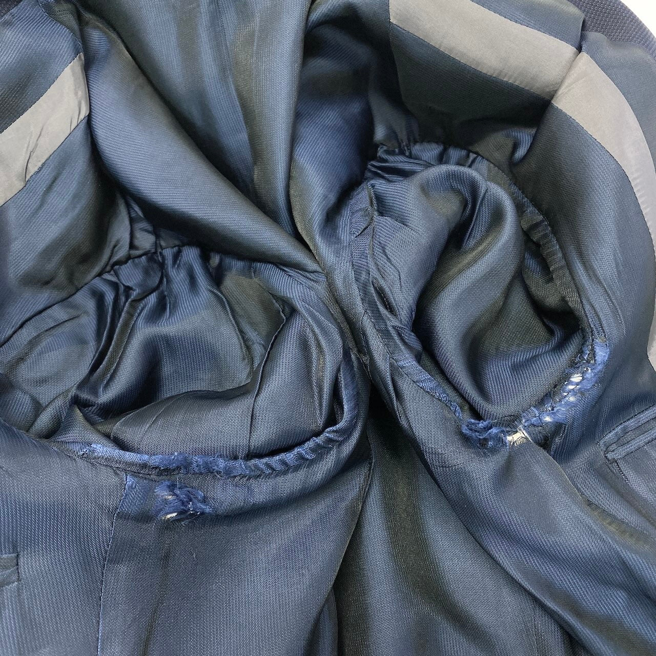 56d27 ARMANI アルマーニ セットアップスーツ フォーマル シングルジャケット メンズスーツ 男性用 紳士服 50 ネイビーu02t