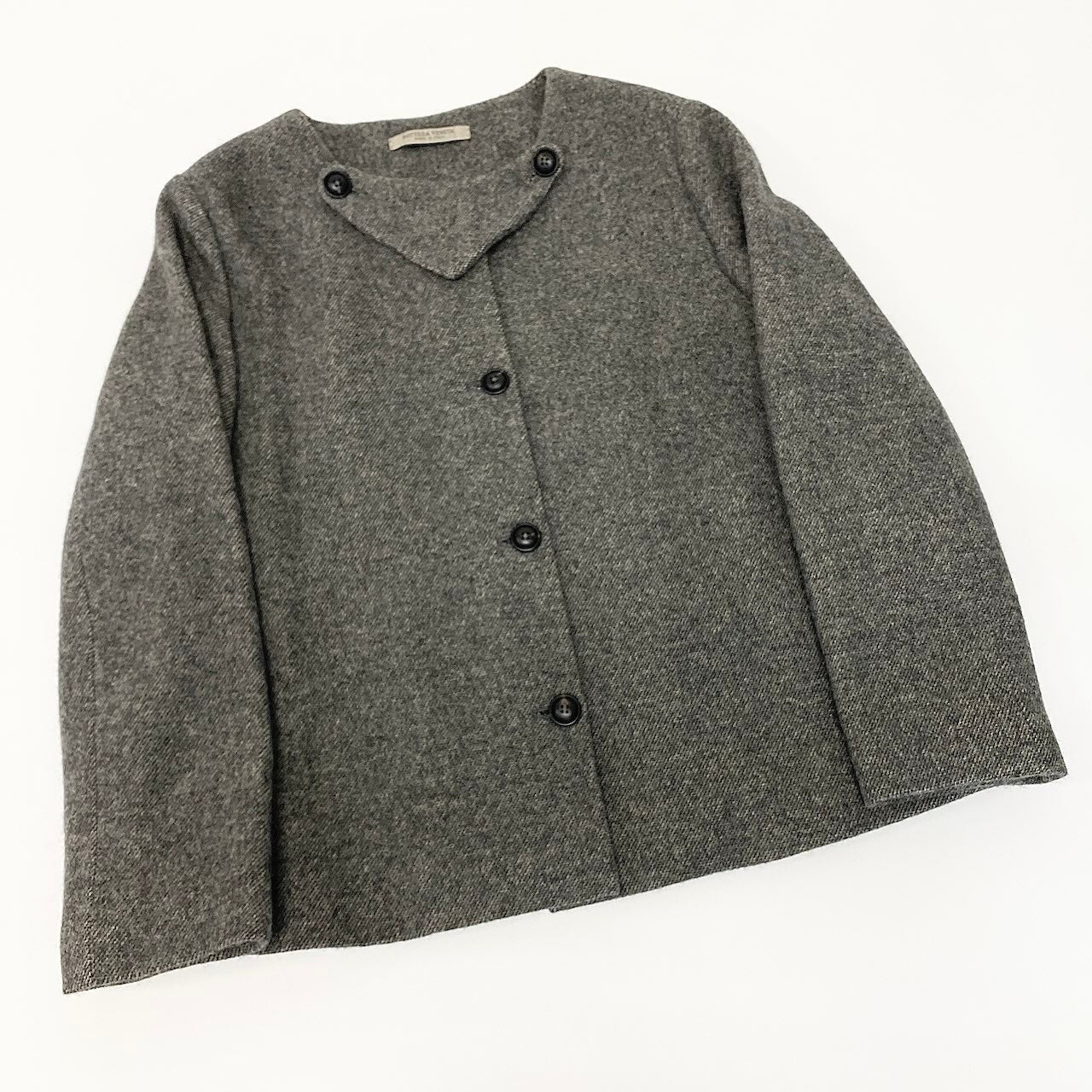 E Bottega Veneta ボッテガヴェネタ スカートセットアップ ジャケット スカート アンゴラ混 イタリア製 38サイズ グレー系 レディース 女性用nu1