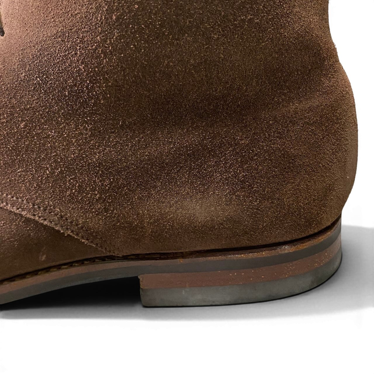 2f10 CROCKETT & JONES クロケットアンドジョーンズ TETBURY テットベリー チャッカブーツ スウェードレザー シューズ サイズ9 ブラウン メンズ 紳士靴u02t