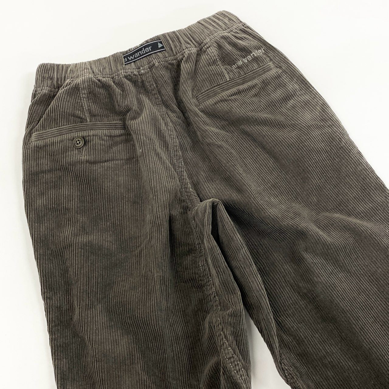 78d4 and wander アンドワンダー corduroy pants コーデュロイパンツ ボトムス 太畝 574-3282079 M ブラウン