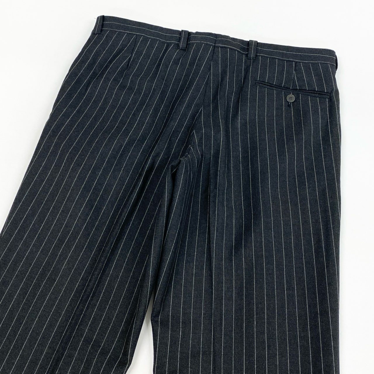 6L17 Stile Latino スティレラティーノ スーツセットアップ テーラードジャケット スラックス ストライプ 52サイズ グレー メンズo07t