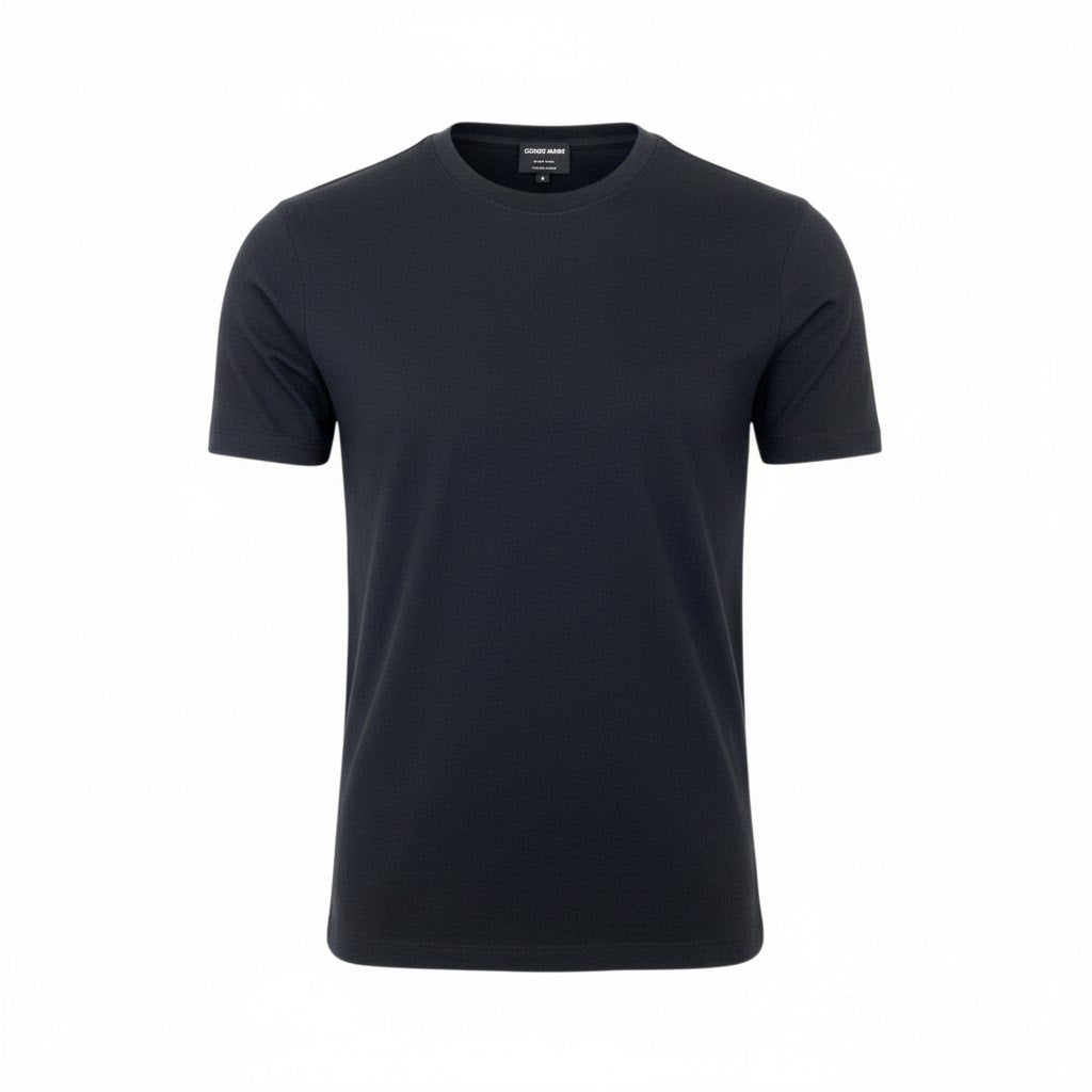 78L9 GIORGIO ARMANI ジョルジオアルマーニ 総カシミア ハイゲージ ニット セーター トップス クルーネック 50 ブラック カシミヤ100 メンズ 男性用u02t