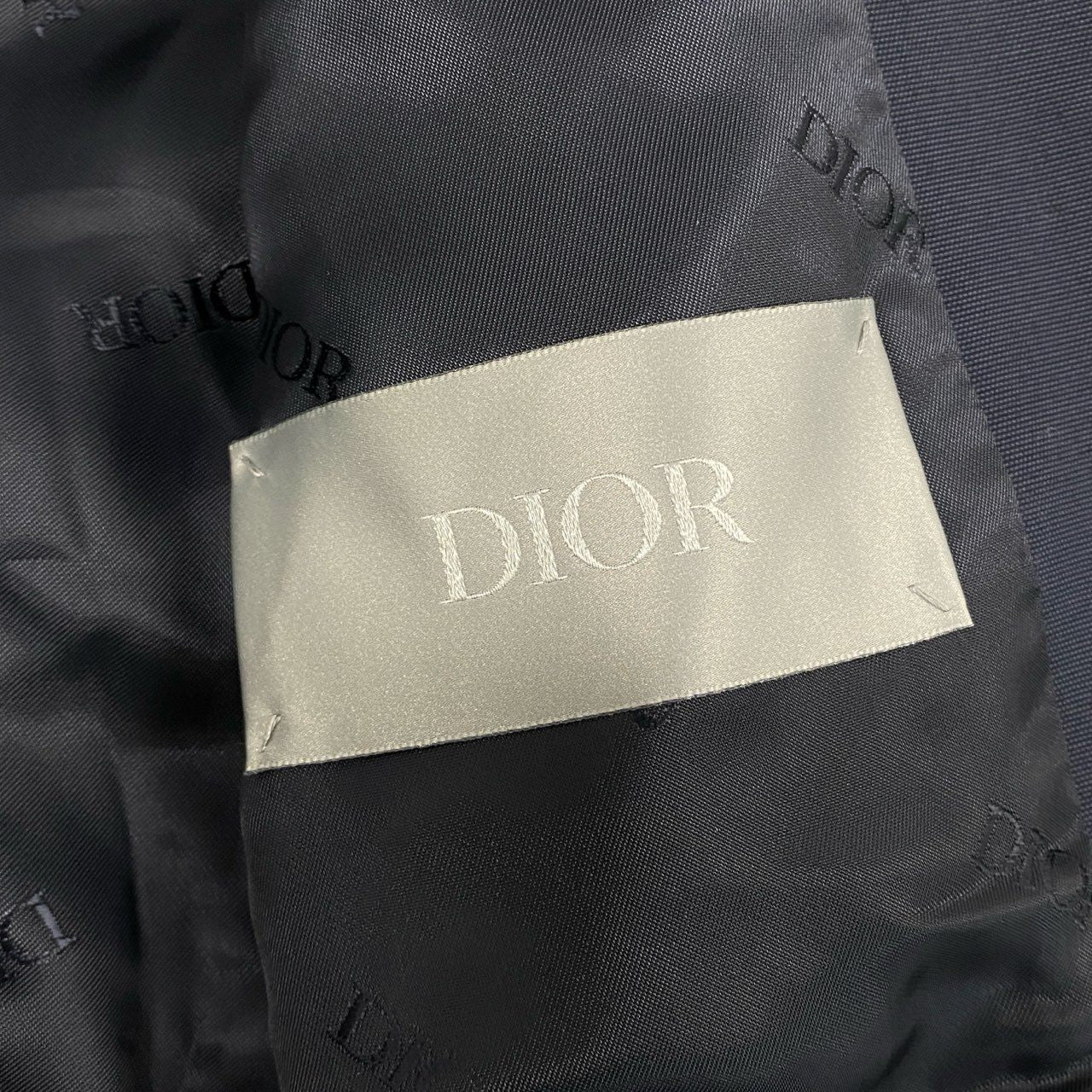 32l26 DIOR HOMME ディオールオム Dior Buckle Parka Jacket CDバックルパーカー ジャケット 933C316A4530 イタリア製 44 ネイビー