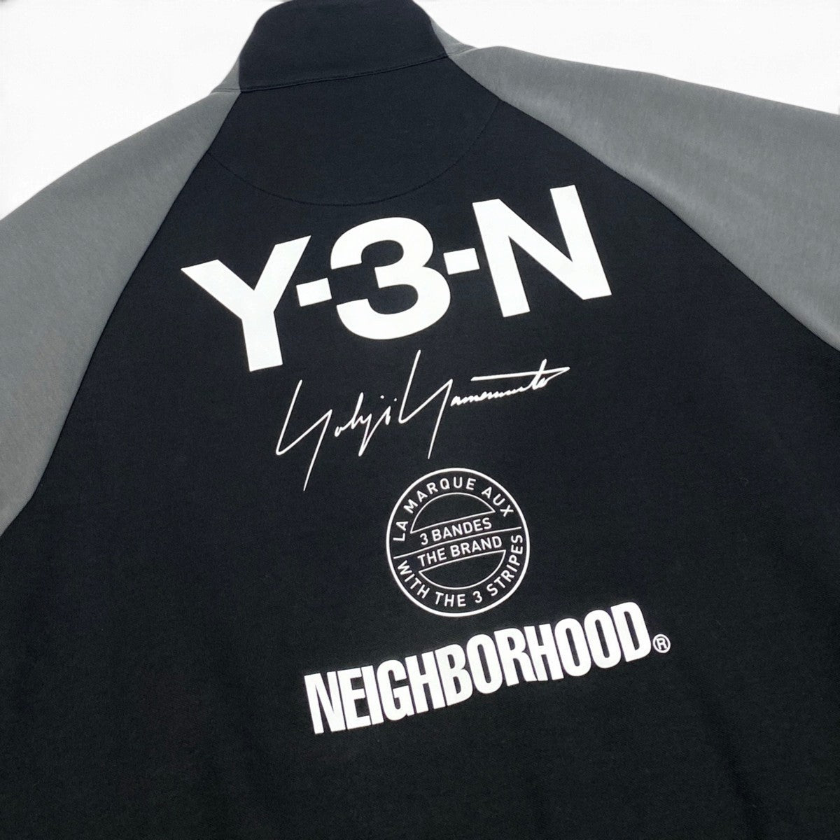 Mj15 【未使用】 Y-3 ×NEIGHBORHOOD ワイスリー ネイバーフッド ヨウジヤマモト NBHD TRACK TOP トラックジャケット ジップアップジャケット JW6993 サイズM ブラック メンズu02t