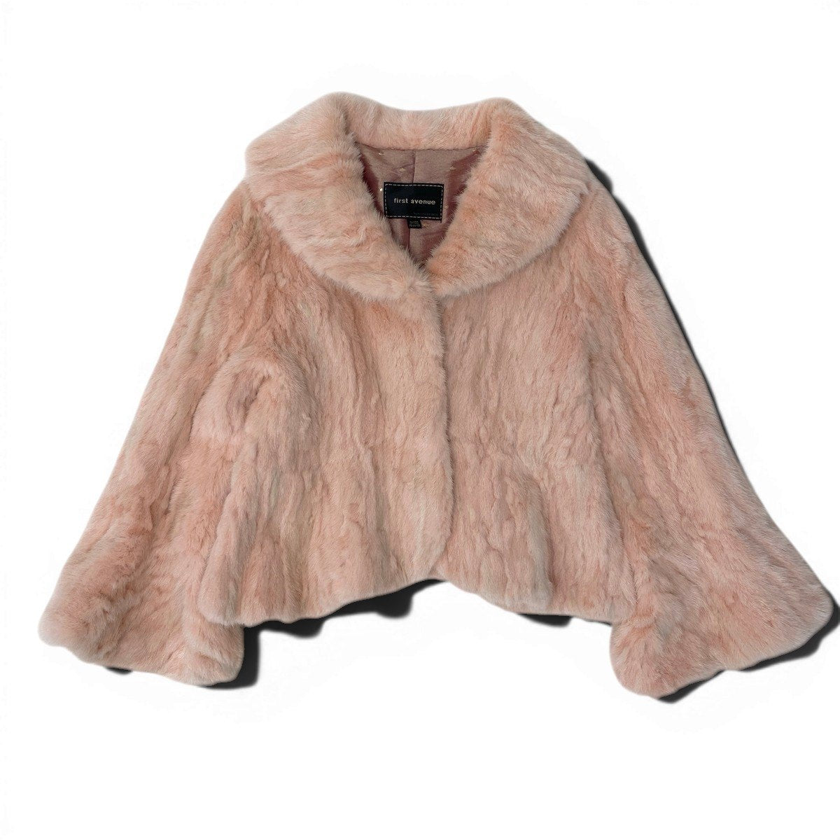 2g13 first avenue by NORTH BEACH ノースビーチ 変形 毛皮ジャケット ミンクコート 染めミンク サイズM(55) ピンク毛系 MINK FUR レディースu02t