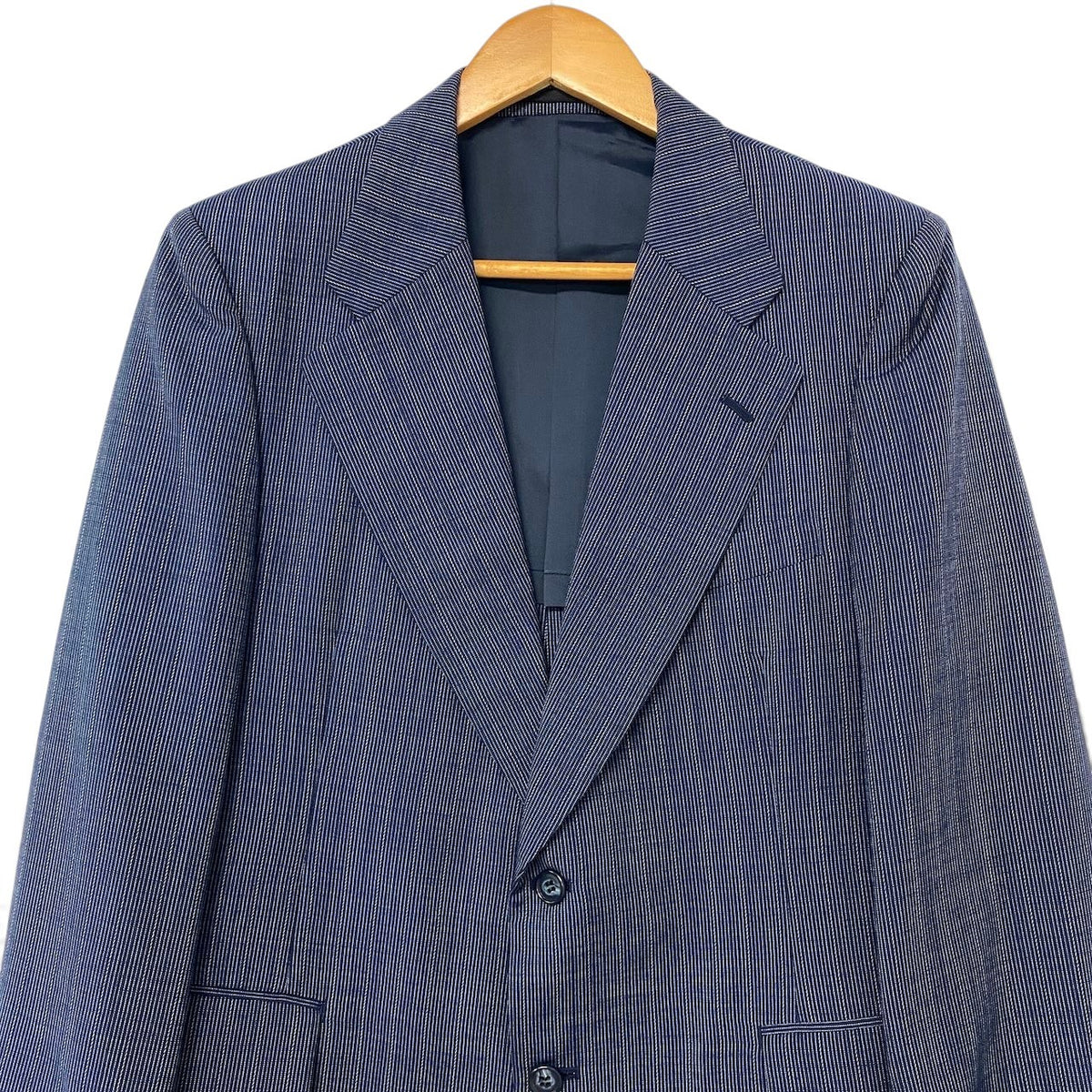 80i10 Burberrys バーバリー セットアップ シングルスーツ 2B ストライプ柄 ネイビー メンズ 紳士服o07t