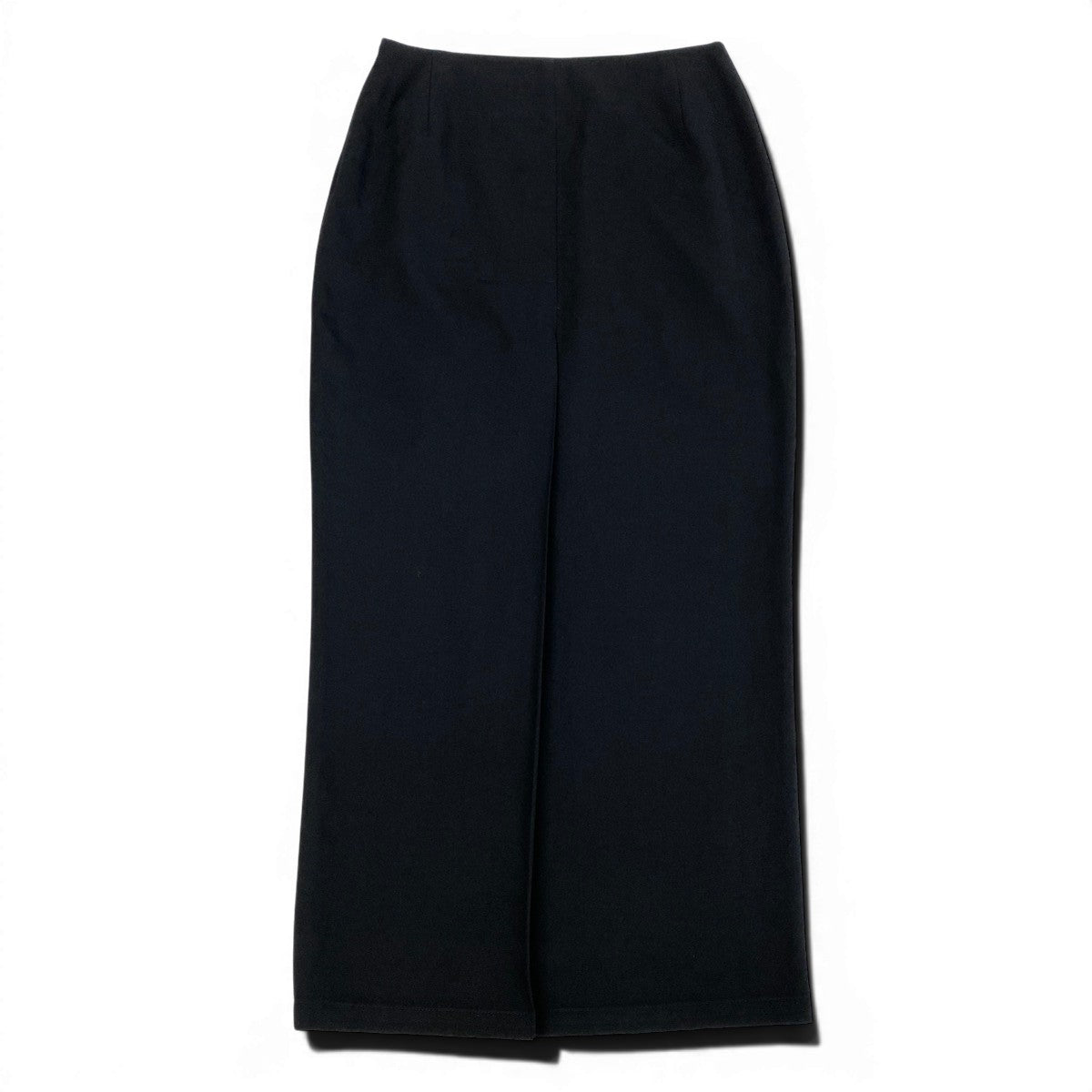 Ae25 YOHJI YAMAMOTO ヨウジヤマモト バックスリット ロングスカート FG-S02-100 サイズ1 ブラック ウール100％ レディース 女性服o07t