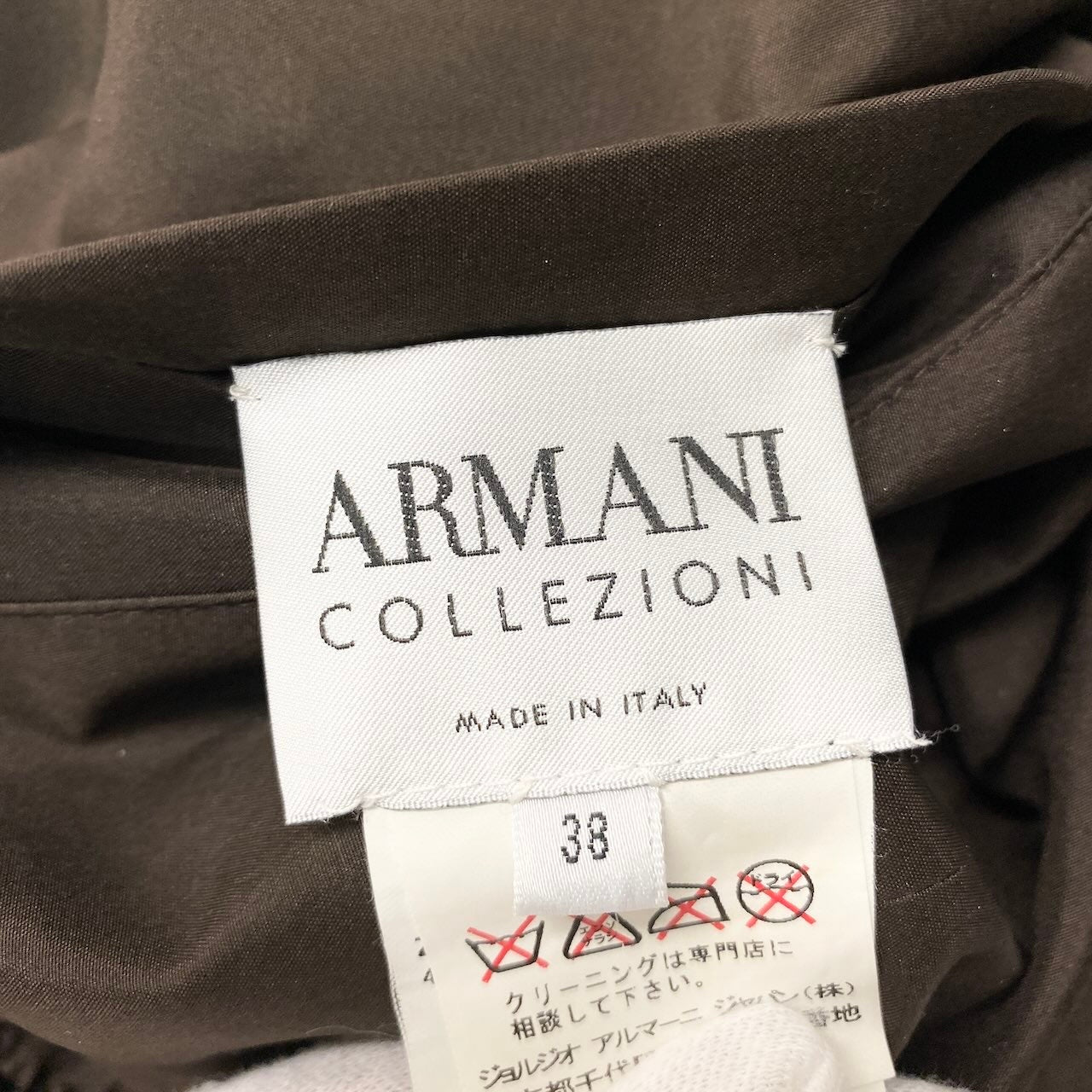 4c29 ARMANI COLLEZIONI アルマーニコレッツォーニ 毛皮ジャケット リバーシブルジャケット ダブルジップ アウター 38サイズ ブラウン レディース 女性用u02t