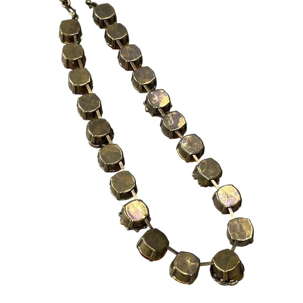 h11 ⑦ 《美品》 Mariana マリアナ 天然石 × クリスタル ビジュー イエロー オレンジ アクセサリー ジュエリー アンティークt18r