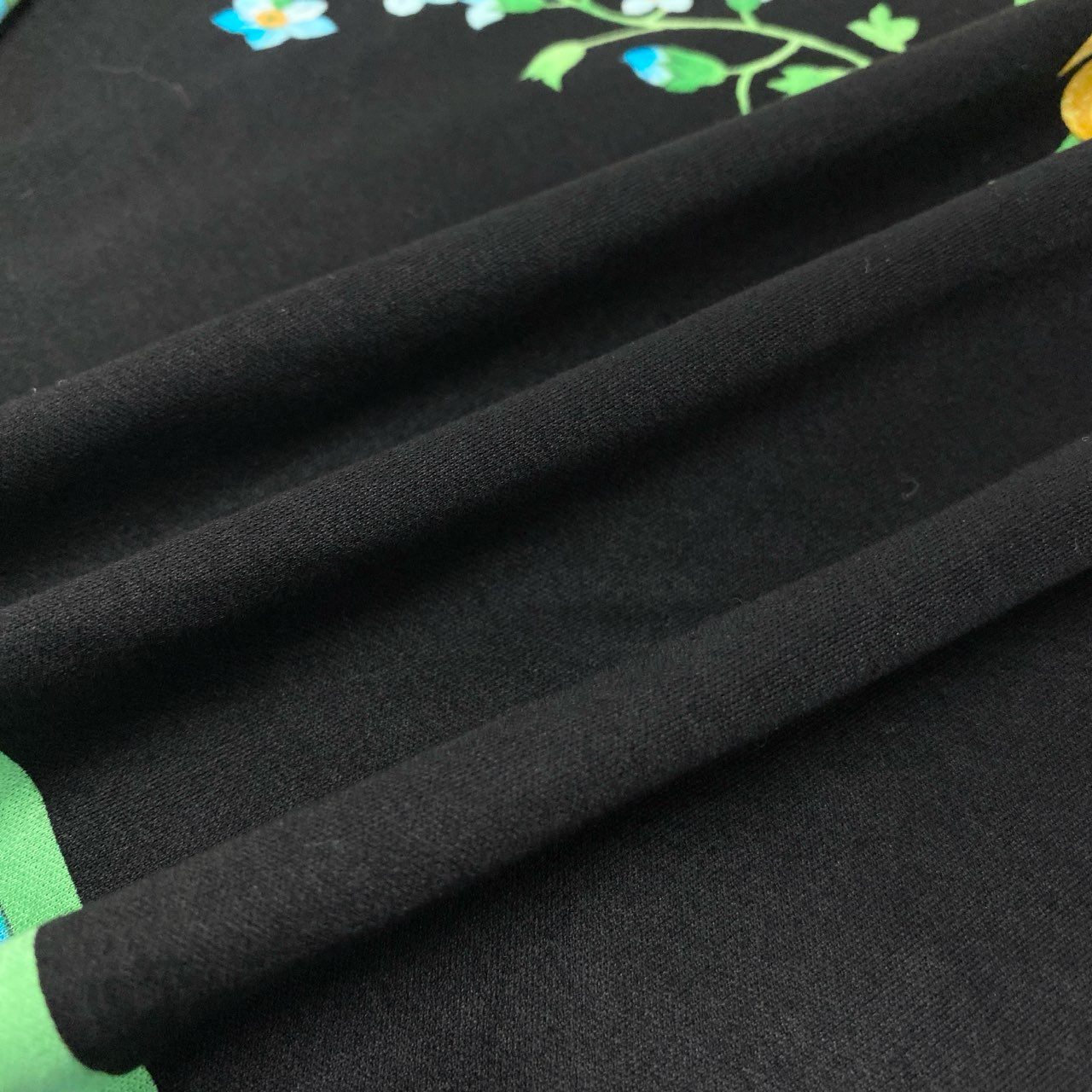 11k28 《美品》 LEONARD レオナール 長袖ワンピース ロングワンピース 美しい花柄プリント L マルチカラー コットン レディースu02t