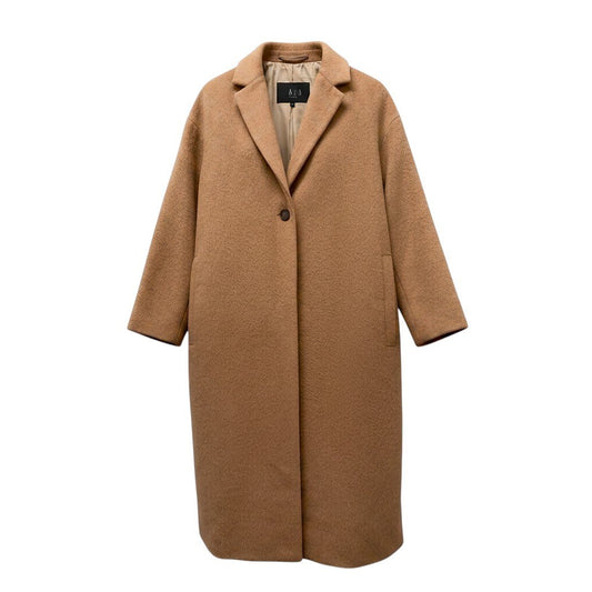 82f16 DAKS LONDON ダックスロンドン チェスターコート ロングコート アンゴラウール サイズ38 ベージュ  レディース 女性用u02t