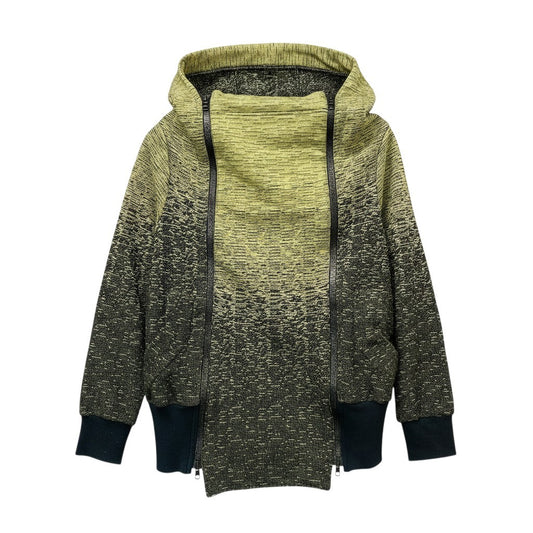 67e14 VivienneWestWood ANGLOMANIA フロントダブルジップパーカー グラデーション ジャケット トップス 84301M 15-01-342015 36サイズ イエロー ブラック コットン100％ レディース 女性用u02t