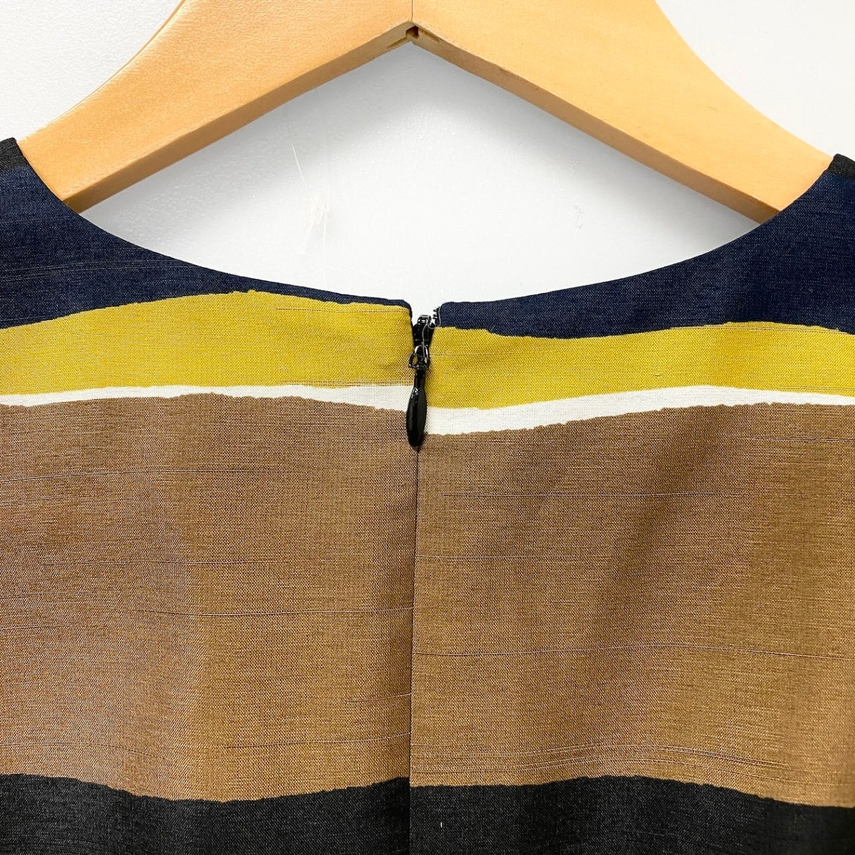 78e18 BURBERRY LONDON BLUE LABEL バーバリーロンドン ブルーレーベル パフスリーブ 膝丈ワンピース ボーダー柄 ウエストリボン  サイズ36 マルチカラー ポリエステル100％ レディース 女性用u02t