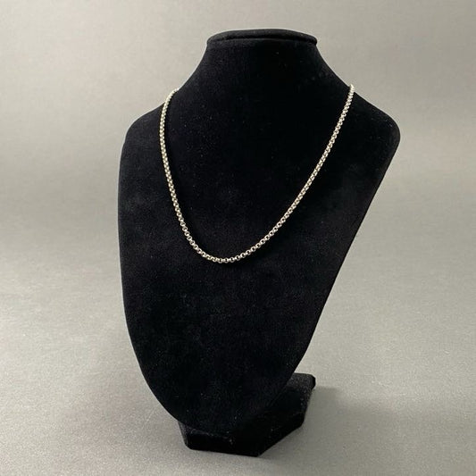 h17-⑨ SAAD サード 甲丸 シルバーチェーン ネックレス 45.5cm 925 SILVER CHAIN NECKLACE アクセサリー ジュエリー