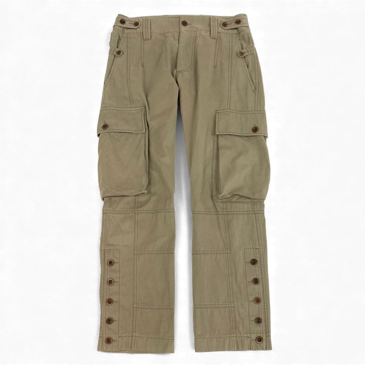 48L23 DOLCE&GABBANA ドルチェアンドガッパーナ 00`s vintage カーゴパンツ チノパンツ ロング イタリア製 メンズ 紳士服 44 ベージュk02i
