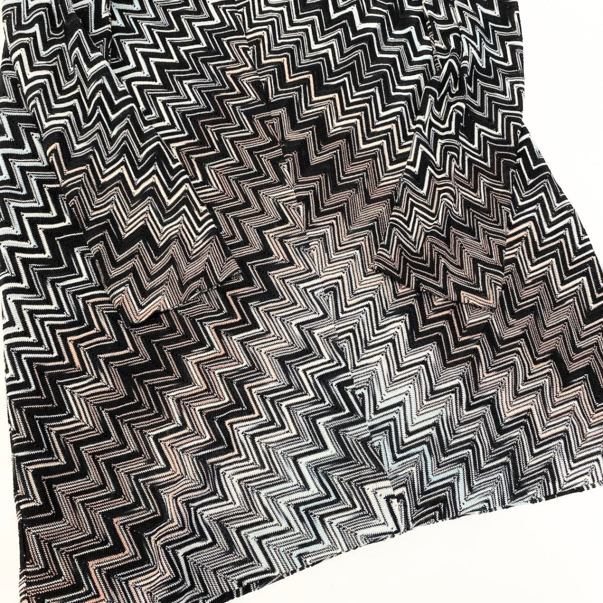 Ee8 MISSONI ミッソーニ シルクライナー ニットワンピース サイズ42 ブラック レディース ニットワンピk02i