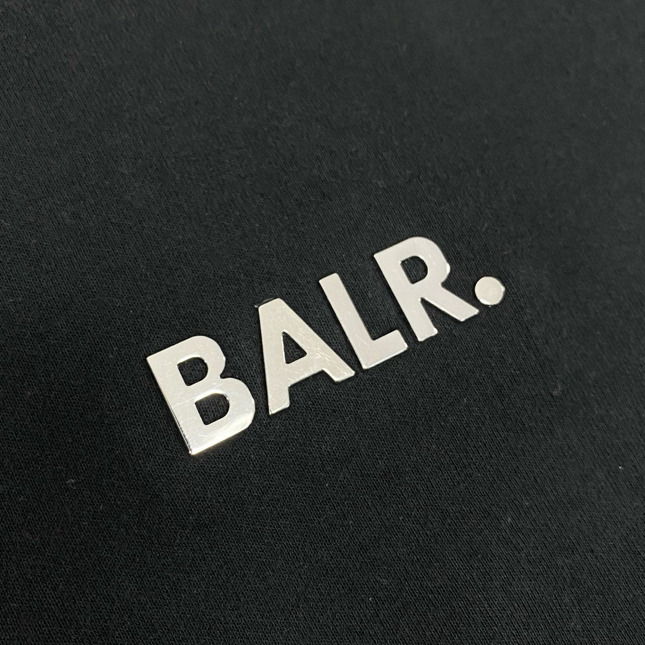 72j15 BALR. ボーラー プルオーバー フーディー パーカー ロゴメタル サイドジップ Sサイズ ブラック メンズu02t