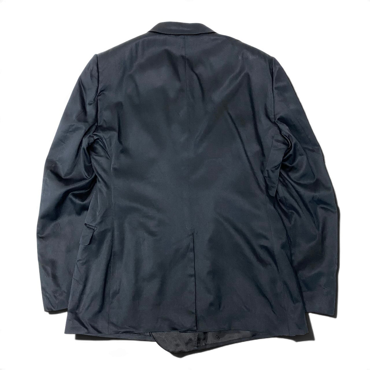 28j15 【極美品】 DIOR ディオール テーラードジャケット シングル 1B 無地 サイズ48C ブラック メンズ 紳士服u02t