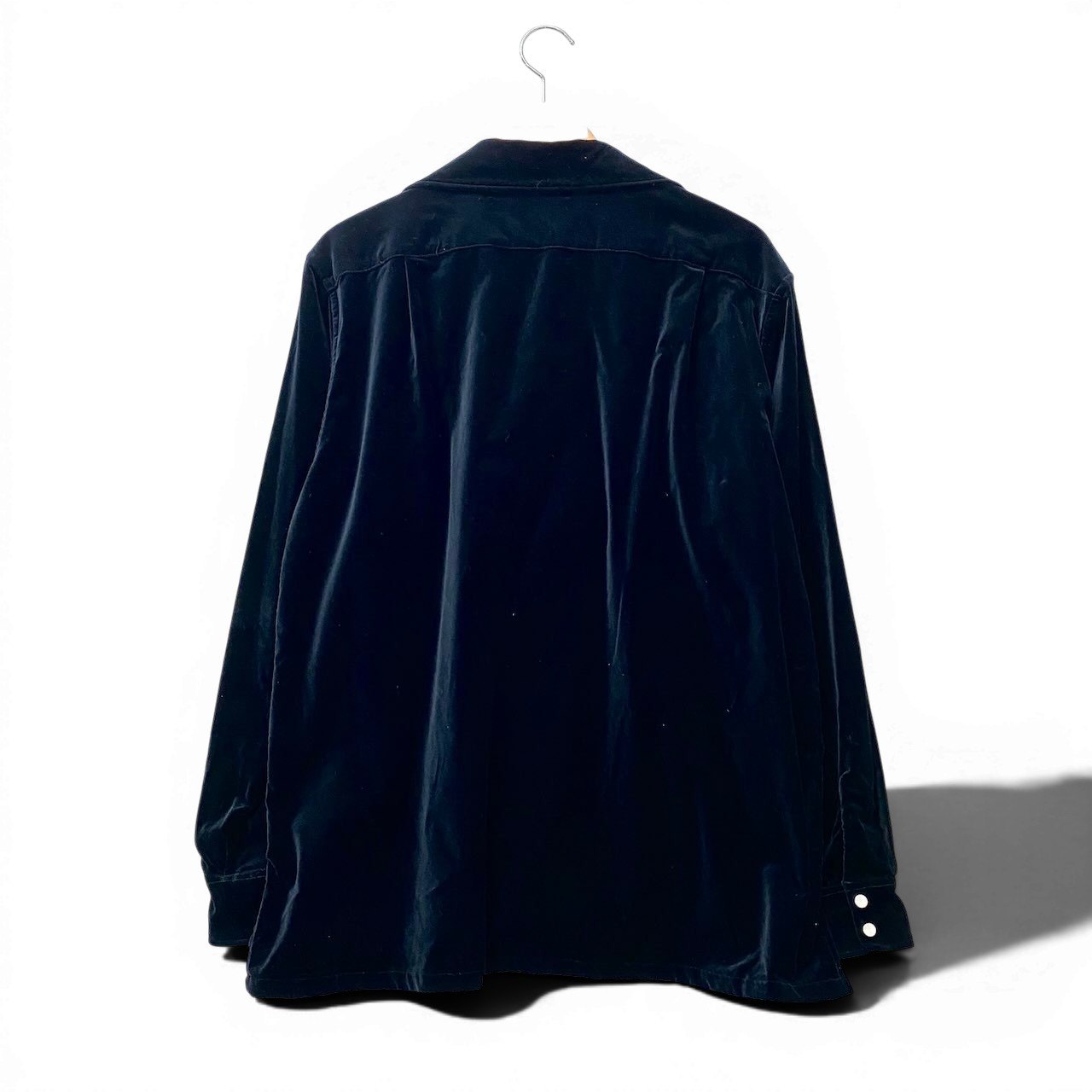 20f16 KABEL カベル ロングスリーブシャツ ベロアシャツ KL0319-02-1105V サイズ3 ネイビー メンズ 紳士服u02t