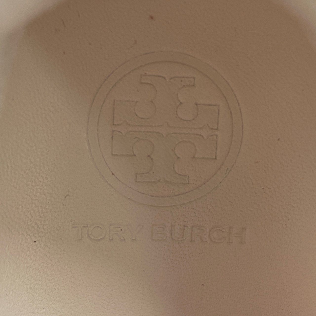 1e12 【美品】 TORY BURCH トリーバーチ T-Logo Fil Coupe Sneaker ロゴスニーカー 6M ホワイト オレンジ レザー シューズ