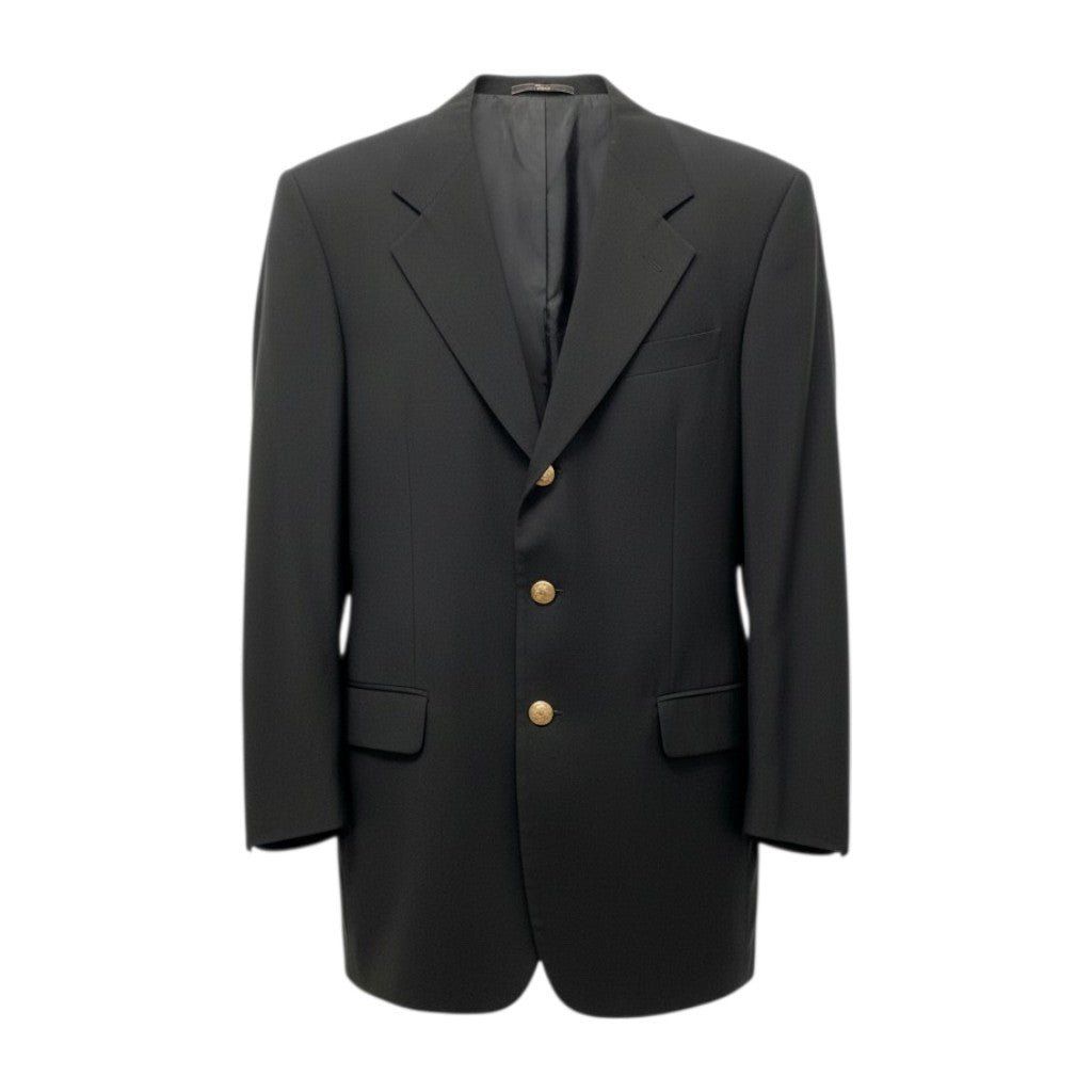 76c26 VALENTINO GARAVANI ヴァレンティノ ガラヴァーニ テーラードジャケット ウールジャケット メンズスーツ フォーマル メンズ 男性用 50REG ブラック ウール100％o07t