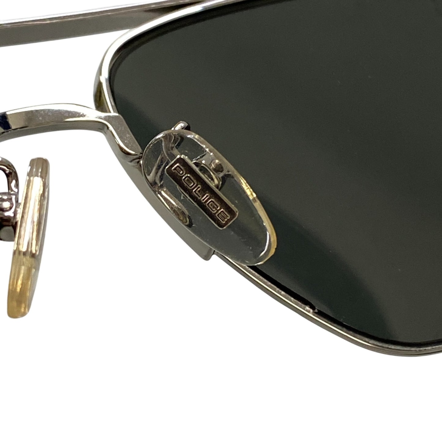 L10 POLICE ポリス × LEWIS HAMILTON ルイスハミルトン サングラス ティアドロップ SPLA25 57□17 ブラック シルバー F1 アイウェア メガネ 眼鏡 ケース付きt18r