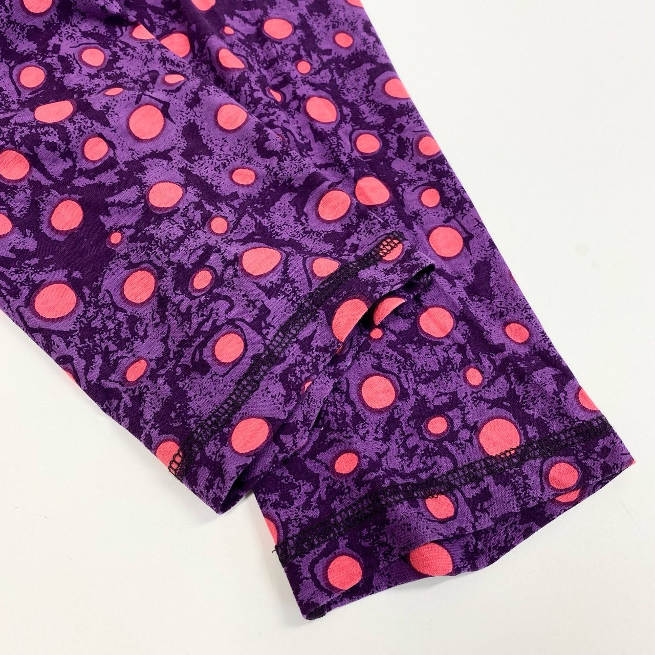 48k2 tao Comme des Garcons タオ コムデギャルソン 日本製 ドット柄 レギンス タイツ ボトムス AD2009 3E-T002 Sサイズ パープル コットン レディースo07t
