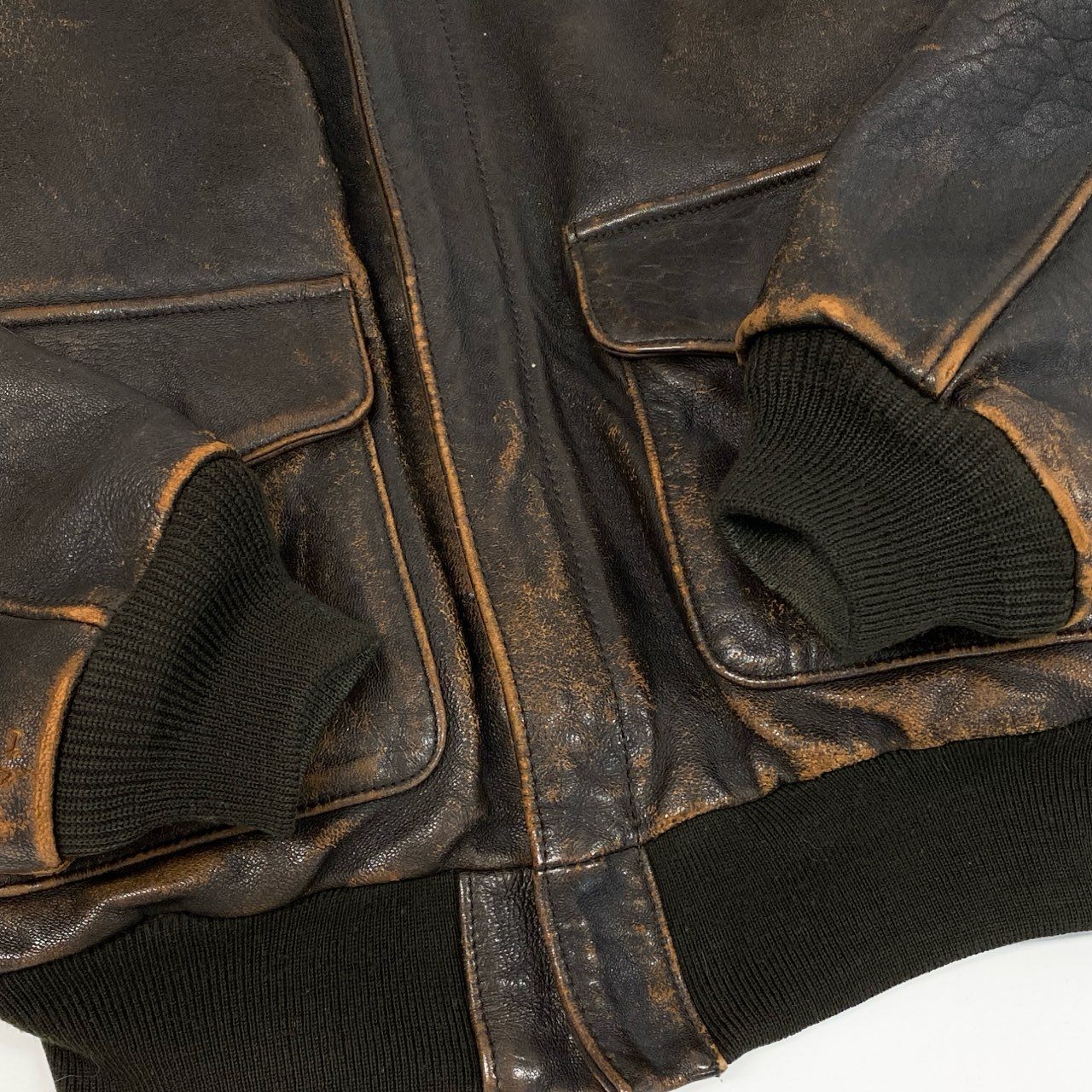 8b20 AVIREX アヴィレックス TYPE A-2 レザージャケット フライトジャケット U.S.ARMY AIR FORCES M ブラウン レザー メンズu02t