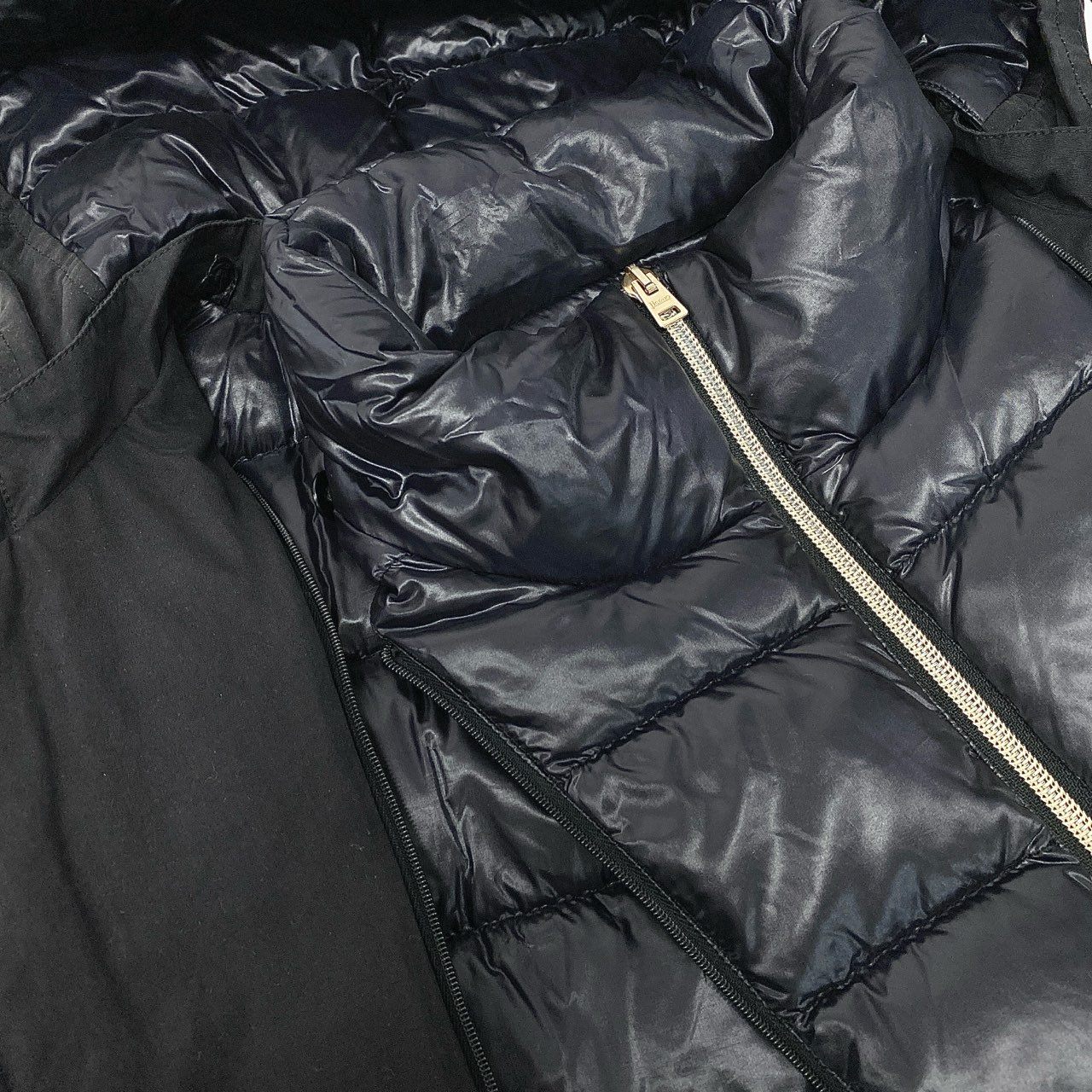 26L5 HERNO ヘルノ フード付き 3WAY ダウンコート サイズ44 ダークネイビー レイヤード風 女性服t18r