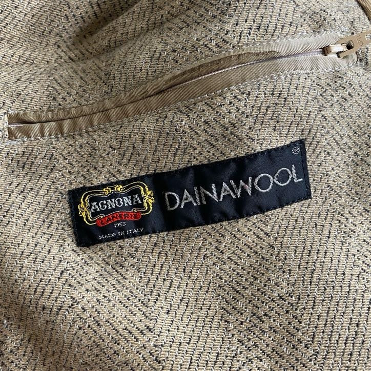 9i4 AGNONA アニオナ DAINAWOOL ダッフルコート 46 ベージュ イタリア製 アウター ダイナウール