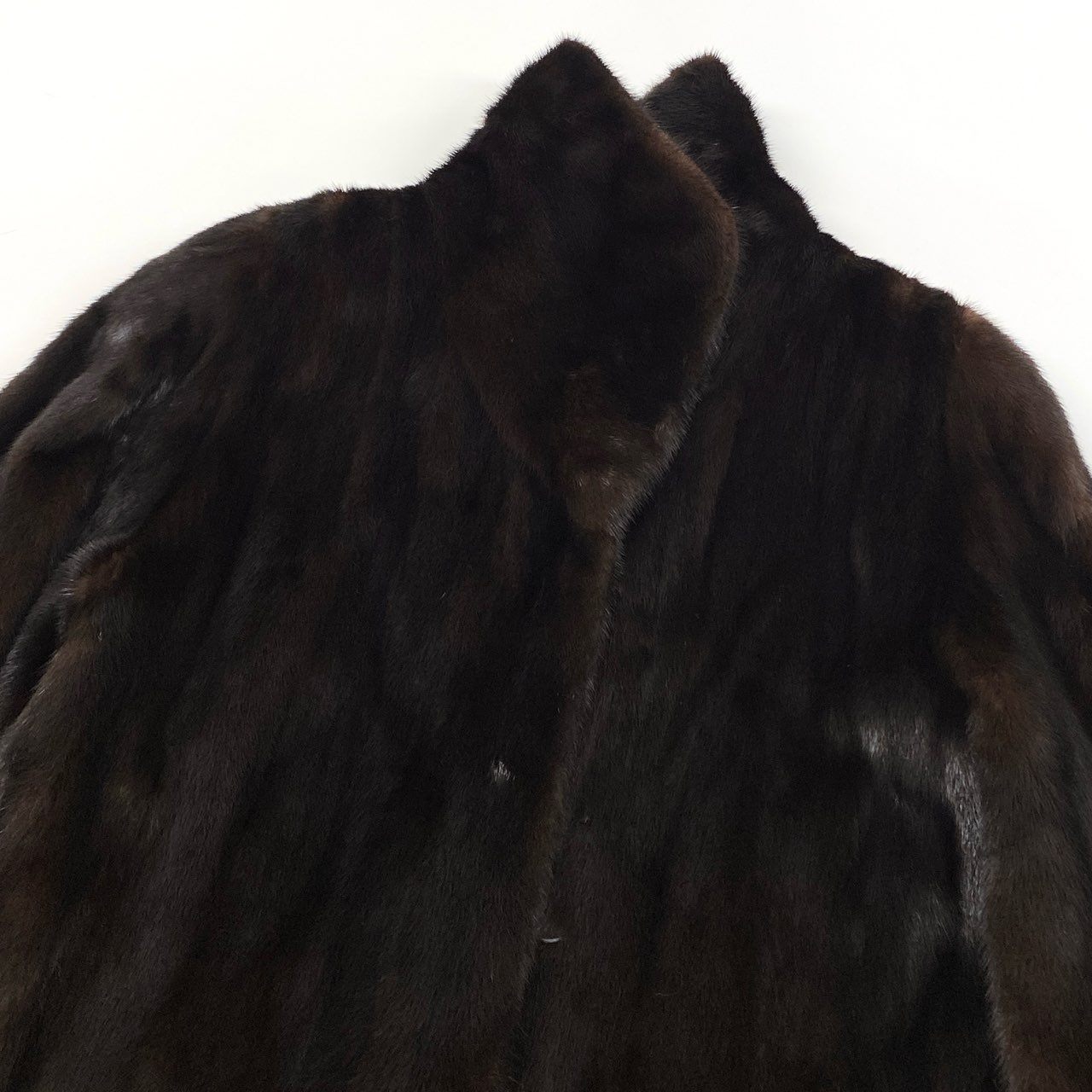 28k29 EMBA エンバ デミバフミンク ミンクコート 超ロングコート 108cm 飾りボタン 最高級毛皮 リアルファー MINK FUR 11  ブラウン系u02t