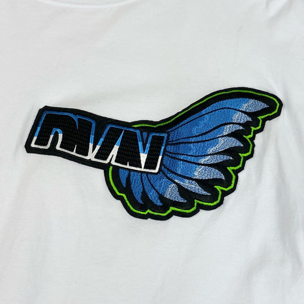 27a23 DRIES VAN NOTEN ドリスヴァンノッテン 23SS Wing Long Sleeve Tee ロンT サイズS ホワイト HEGLAND PR EMB M.K.JERSEYt18r