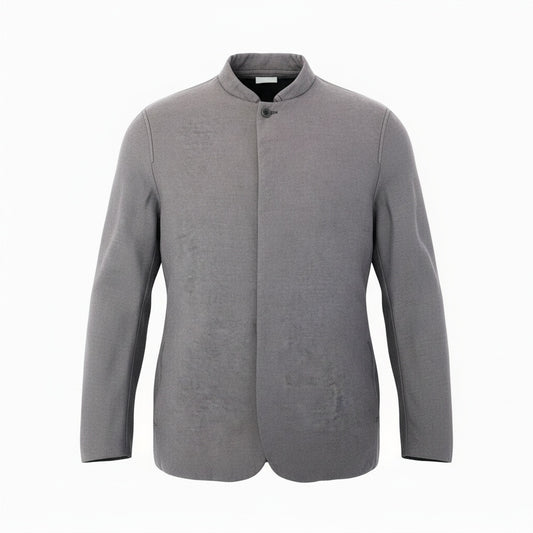 82a29【美品】 LMaltlEAI エルエムアルティエリ 2000年 アーカイブ ウールジャケット ブルゾン カシミヤ混 アウター イタリア製 3サイズ グレー メンズ 男性用u02t