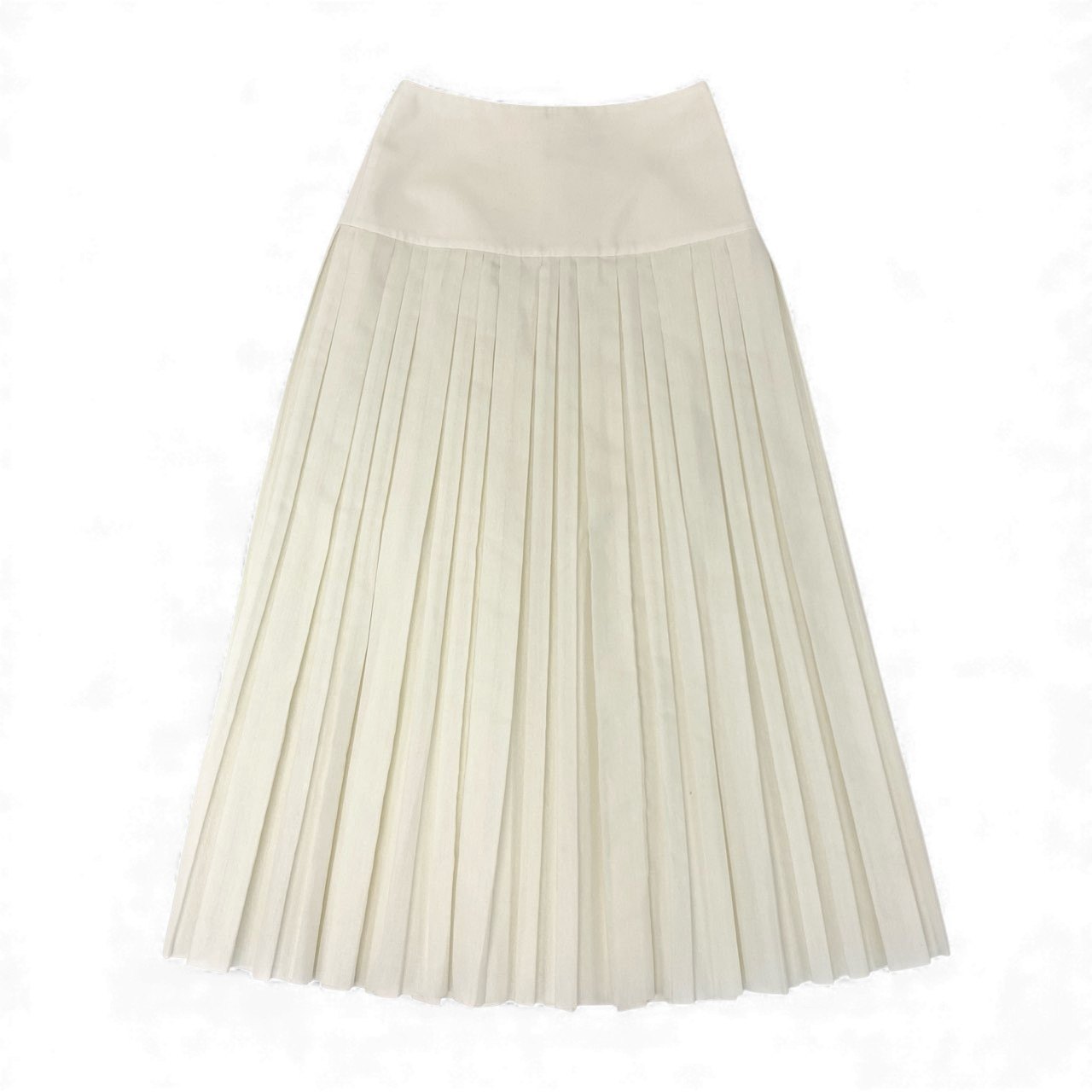 21k14【美品】THE ROW ザ ロウ プリーツスカート ロングスカート 4958-W1749 0サイズ アイボリー レディースu02t