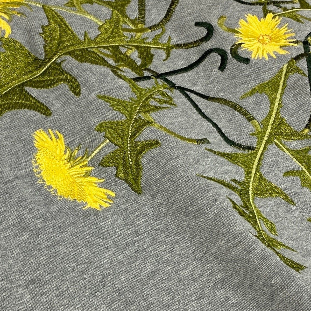 Mi4 【極美品】 LOEWE ロエベ スウェットパーカー タンポポフラワー刺繍 アナグラムロゴ 完売品 サイズXS グレー メンズk02i