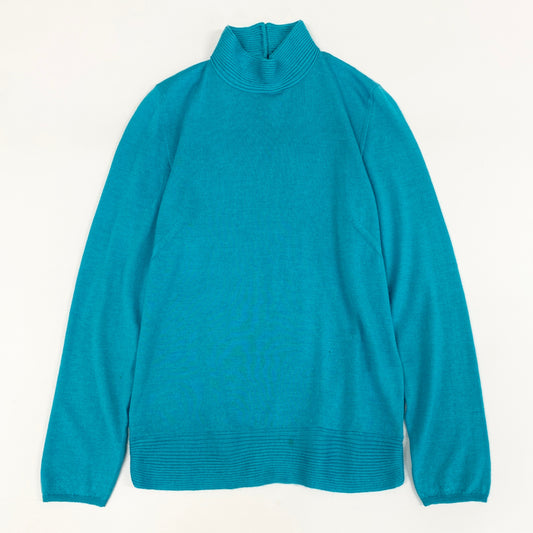 56h1 MISSONI ミッソーニ カシミヤ タートルネックニット セーター 42 ブルー カシミヤ70％ シルク30％ イタリア製 CASHMERE KNIT SWEATERt18r