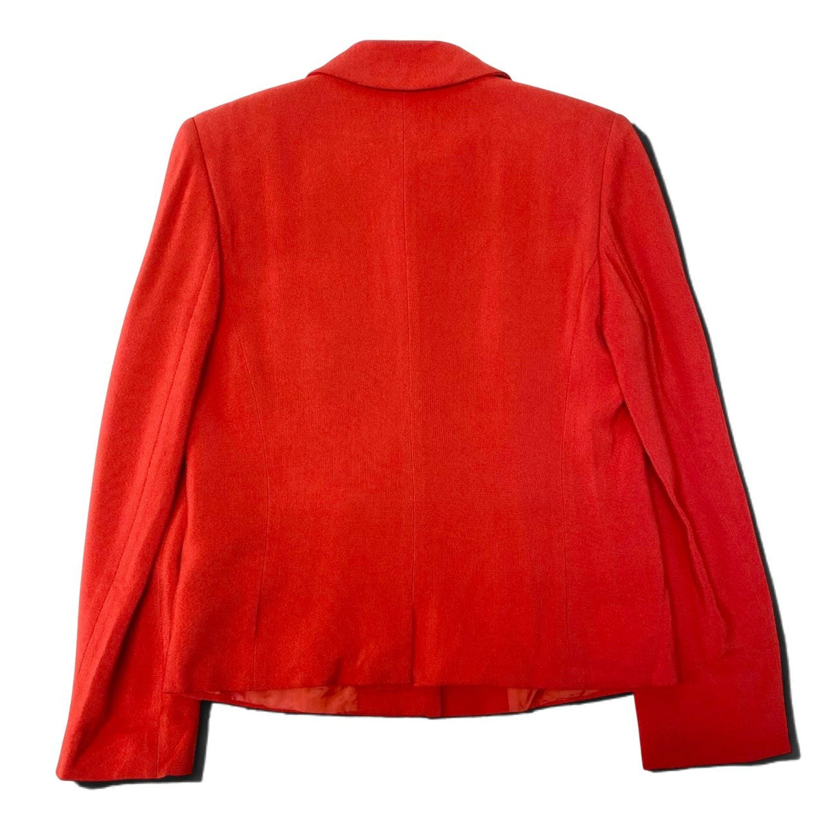 33i28 GUCCI グッチ 1980年代 ヴィンテージ ジャケット ロゴボタン イタリア製 40サイズ オレンジ レディース 女性用u02t