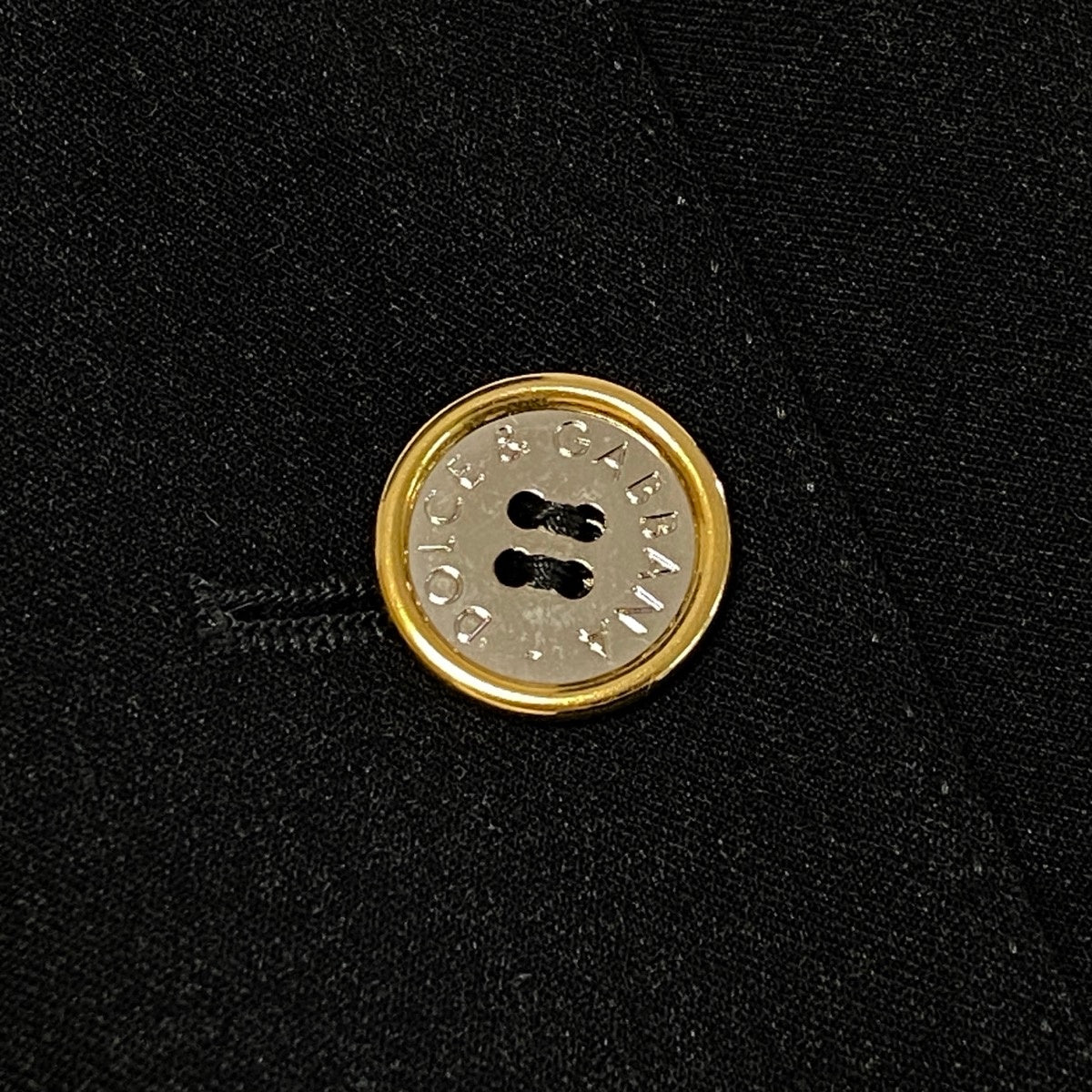 j16 DOLCE＆GABBANA  テーラードジャケット ブレザー ロゴボタン イタリア製 42サイズ ダークグレー レディース 女性用u02t