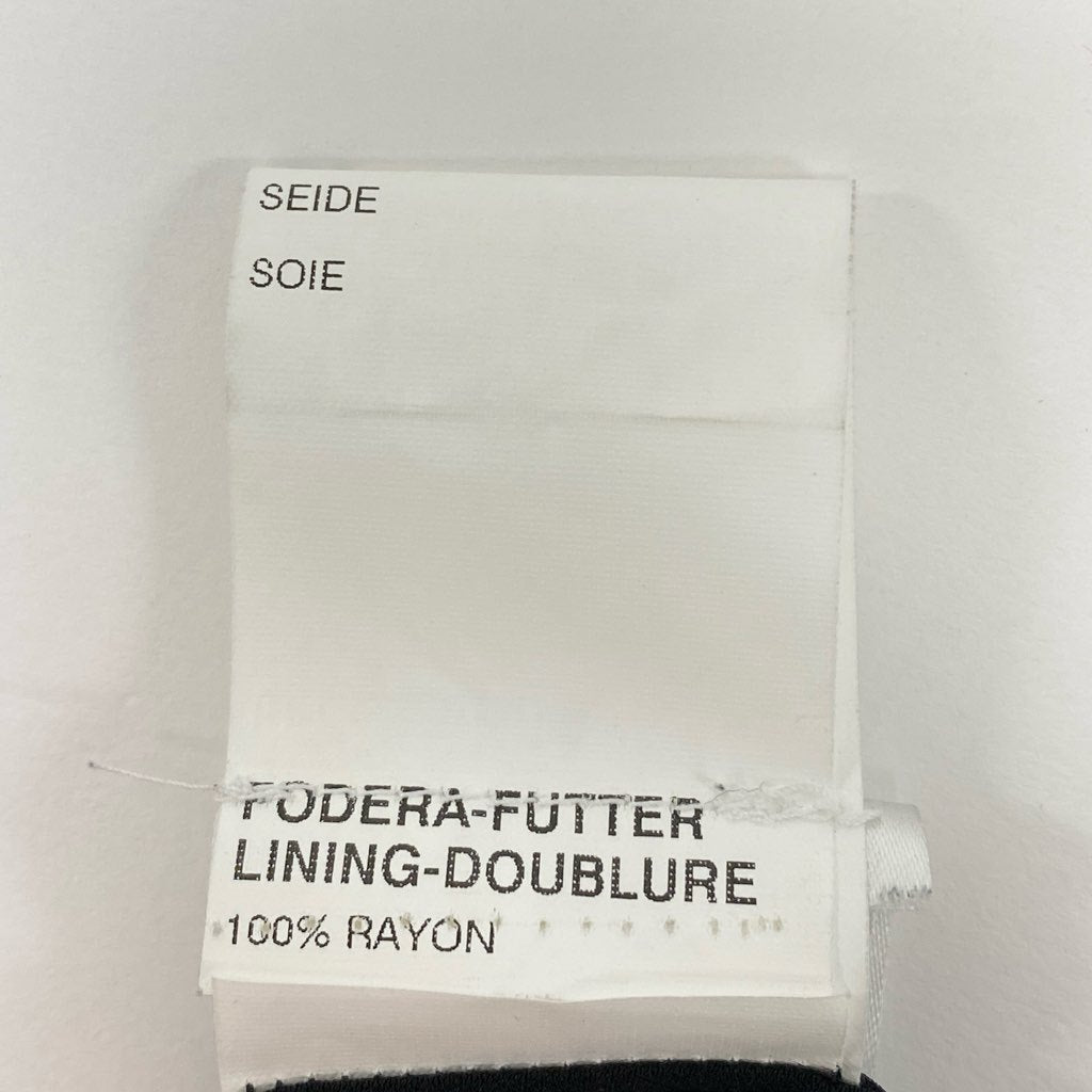 67a12 Vintage GIANFRANCO FERRE ジャンフランコフェレ 長袖ワンピース ロングワンピース 刺繍デザイン 42 ブラック シルク レディース 女性用 イタリア製u02t