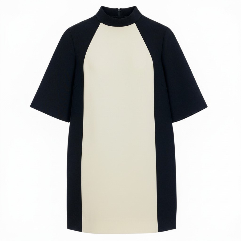 Ec31 《美品》 LOUIS VUITTON ルイヴィトン ボトルネック 2カラー ワンピース Bottle Neck 2color Dress サイズ34 ブラック ホワイト イタリア製t18r