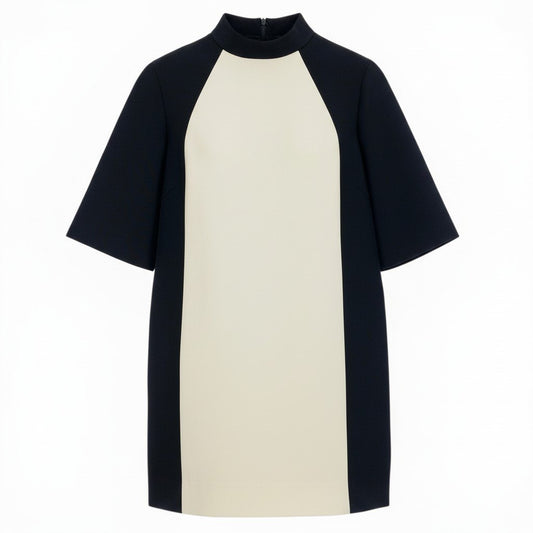 Ec31 《美品》 LOUIS VUITTON ルイヴィトン ボトルネック 2カラー ワンピース Bottle Neck 2color Dress サイズ34 ブラック ホワイト イタリア製t18r