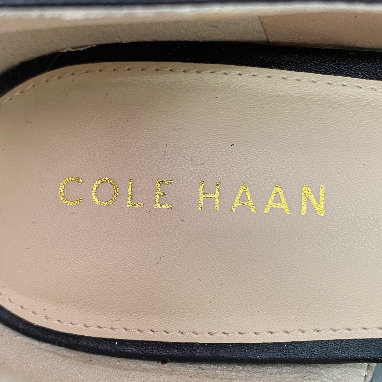 l22 《新品未使用》 COLE HAAN コールハーン BAMBRA SKIMMER Ⅱ バンブラスキマー サイドカット フラットパンプス W07606 24cm ブラック レザー シューズ 箱付き