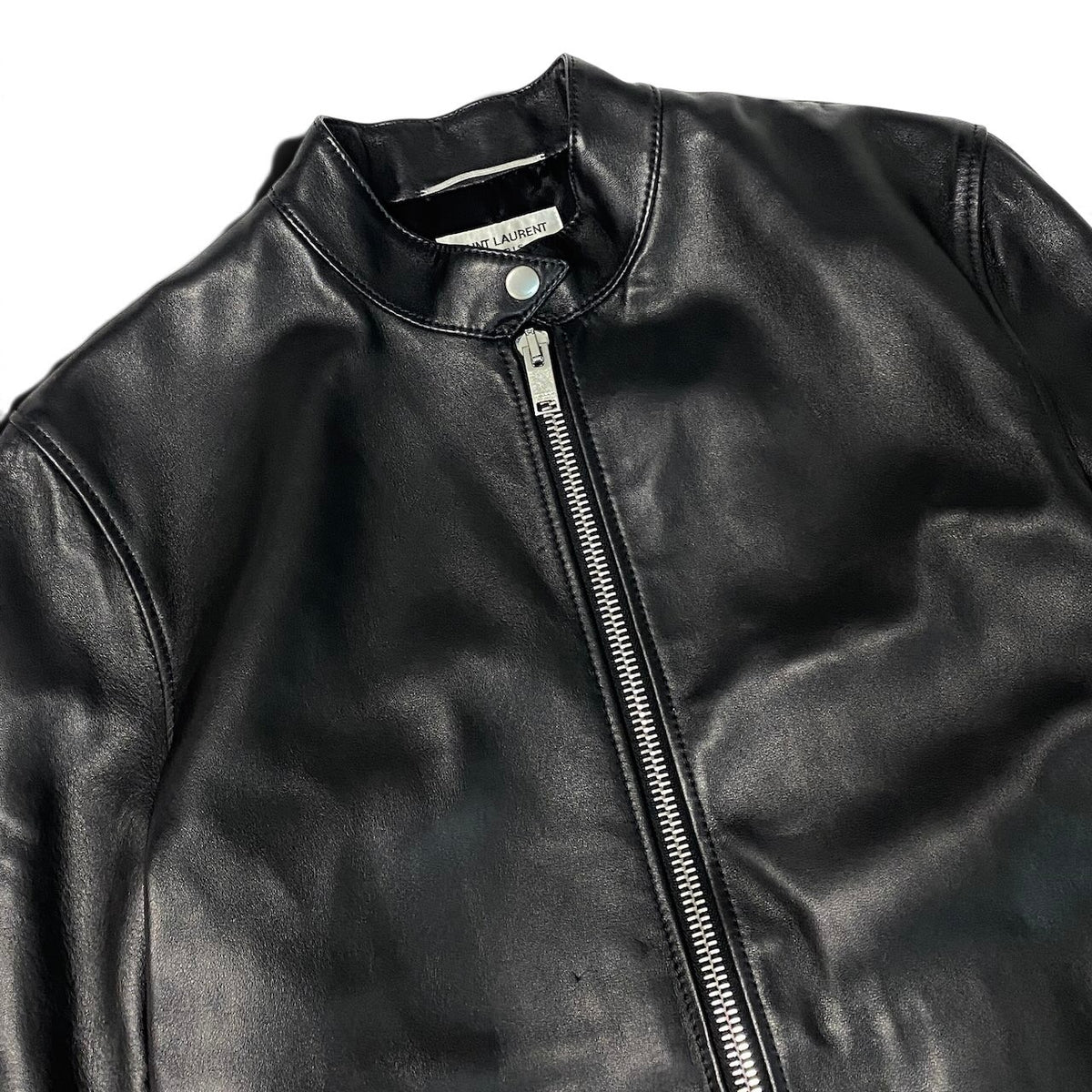 j29 《タグ付》 SAINT LAURENT サンローラン キースレザージャケット Keith Leather Jacket 362239 50 ブラックt18r
